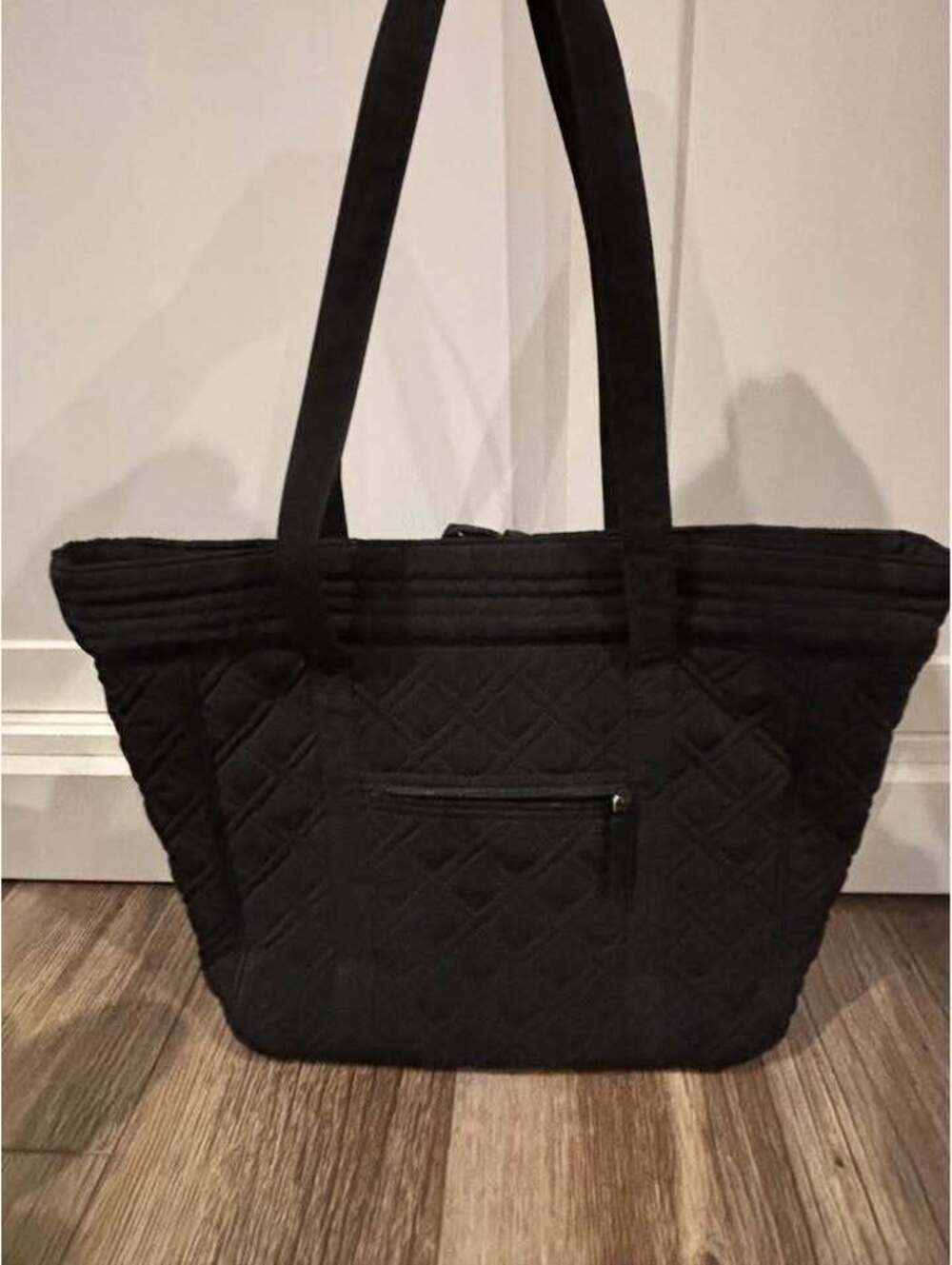 Black Vera Bradley Quilted Tote